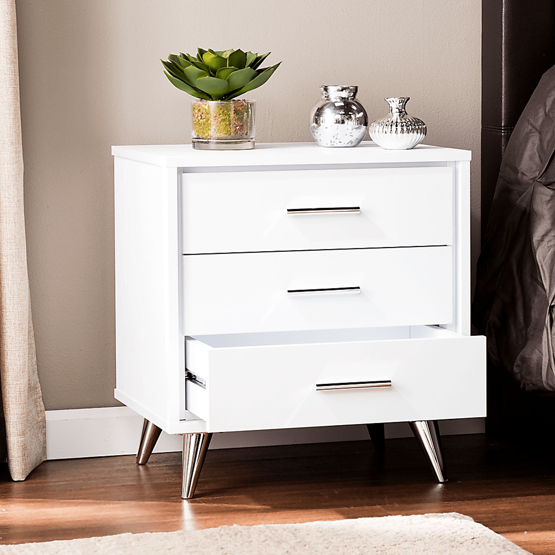 Arborvate White Nightstand - Image 11