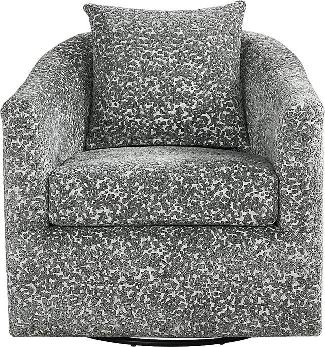 Arbour Hill Blue Swivel Chair - Thumbnail - Image 2