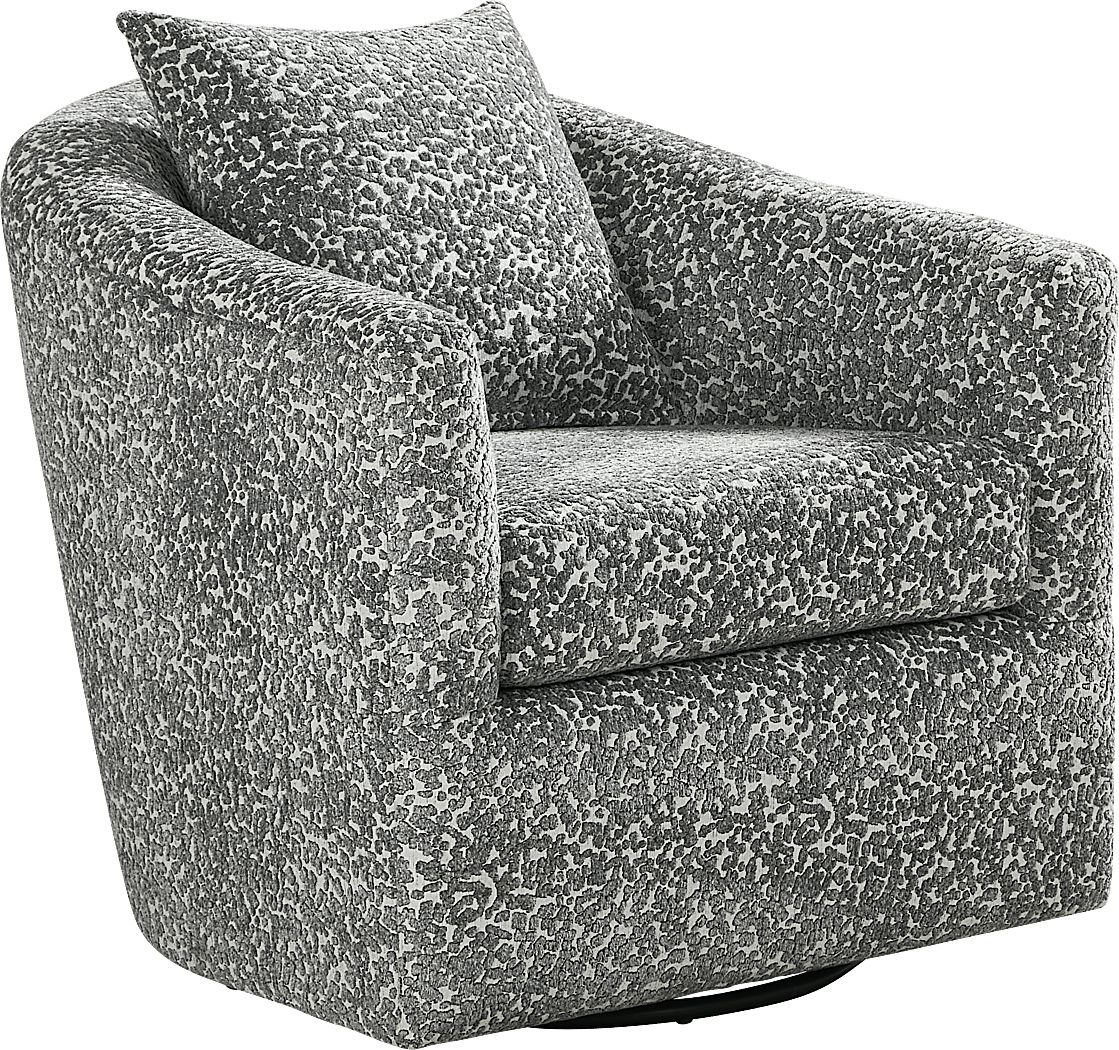 Arbour Hill Blue Swivel Chair