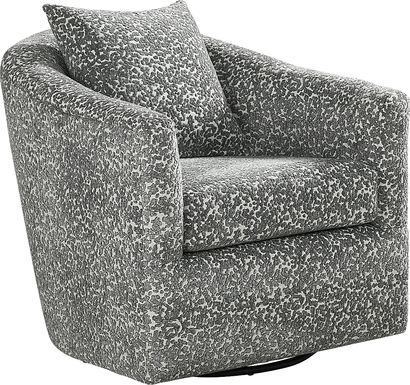 Arbour Hill Blue Swivel Chair