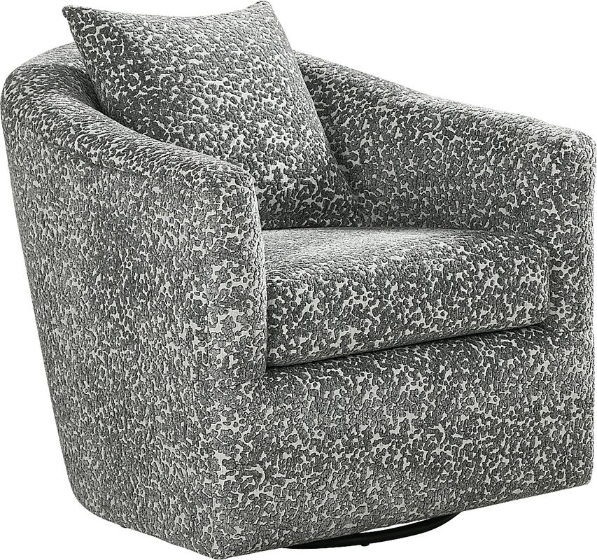 Arbour Hill Blue Swivel Chair