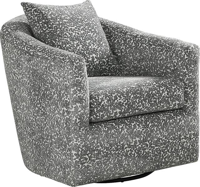 Arbour Hill Blue Swivel Chair - Thumbnail - Image 1