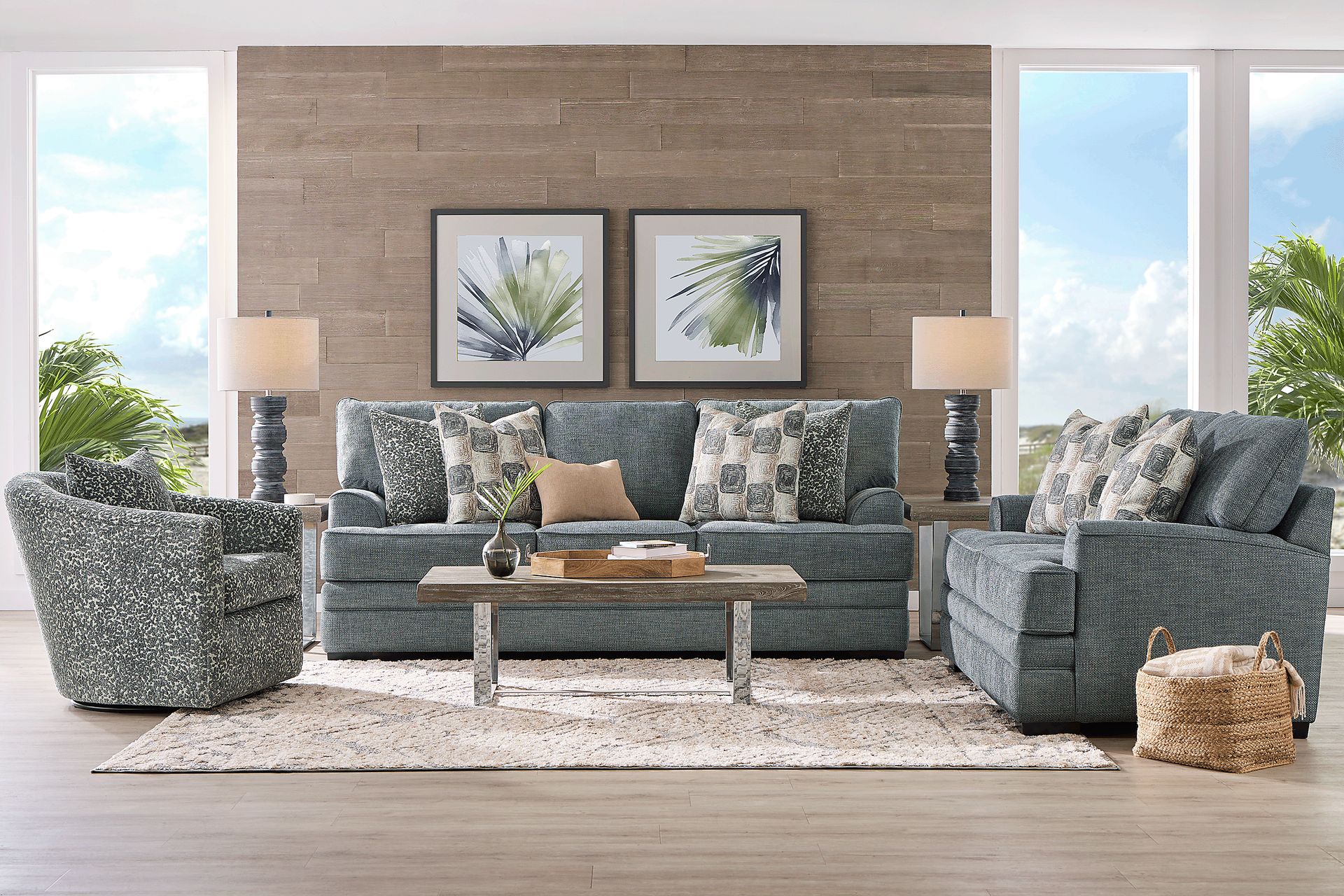 Arbour Hill Marine 8 Pc Living Room with Sleeper Sofa - Image 1