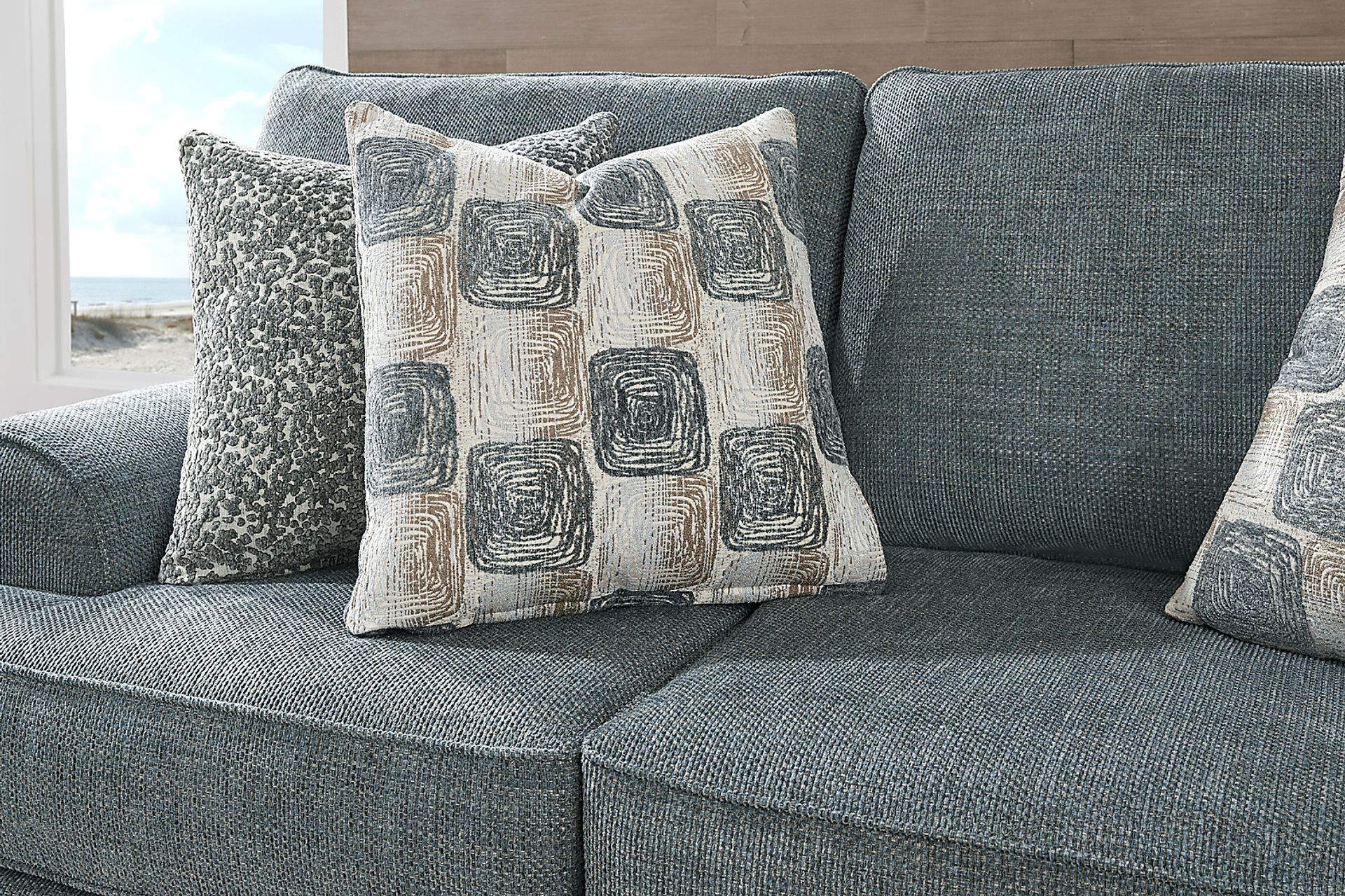 Arbour Hill Marine 7 Pc Living Room with Gel Foam Sleeper Sofa - Image 4