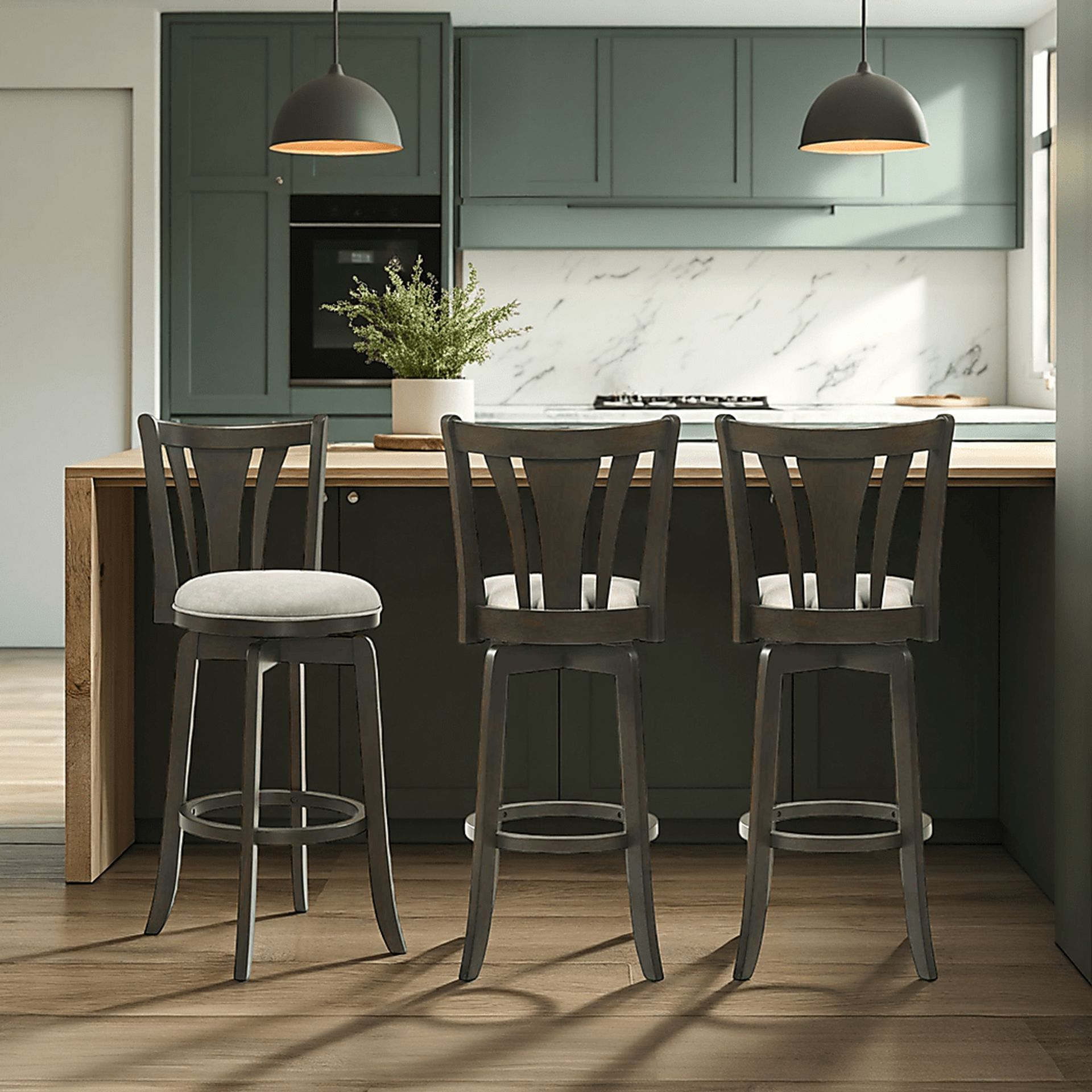 Arcanen II Dark Gray Counter Height Stool - Image 2