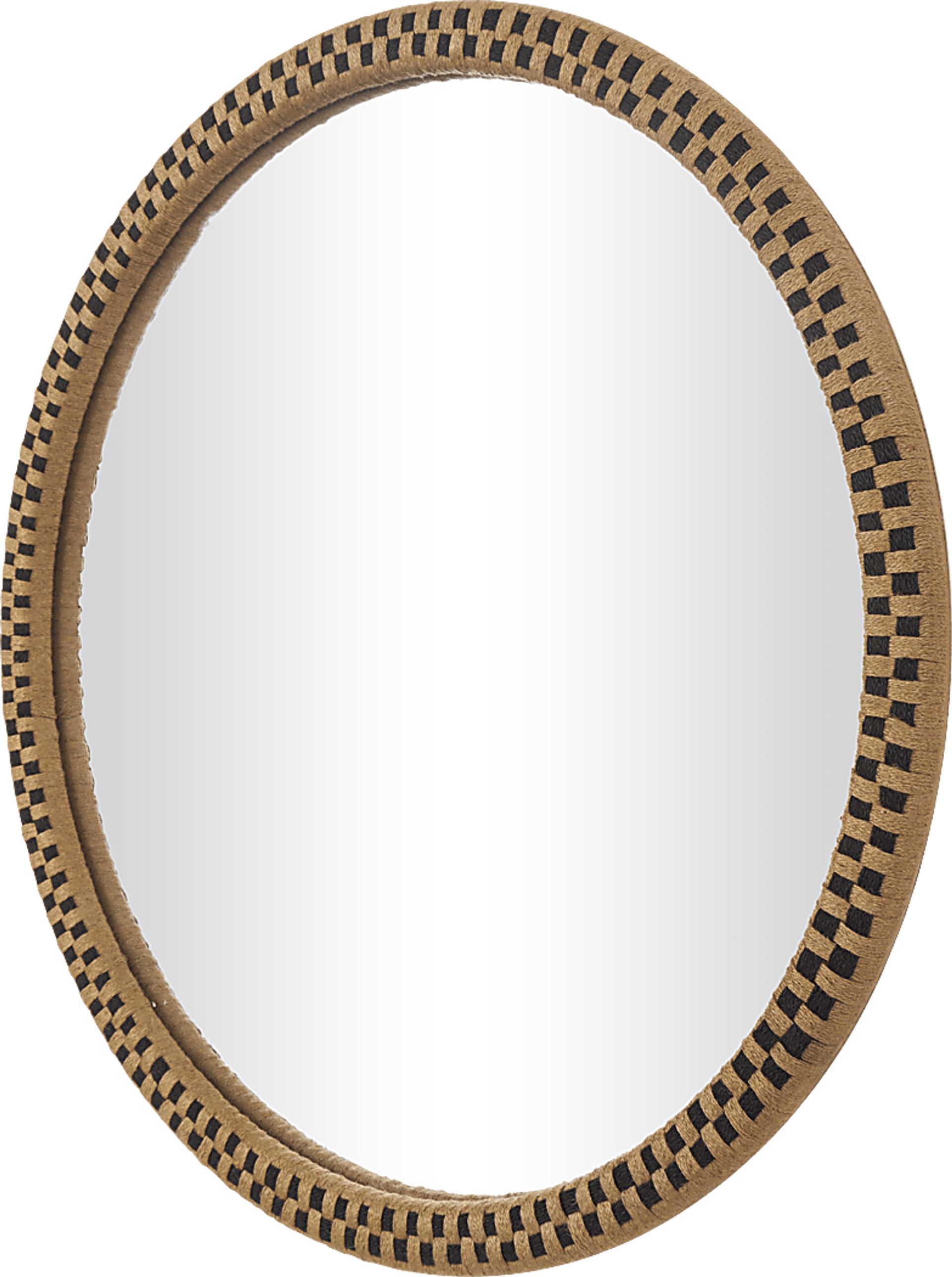 Arcanesys Brown Round Wall Mirror - Image 7