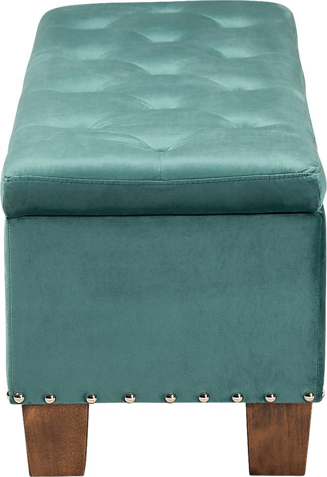 Arcanet Teal Storage Bench - Thumbnail - Image 7
