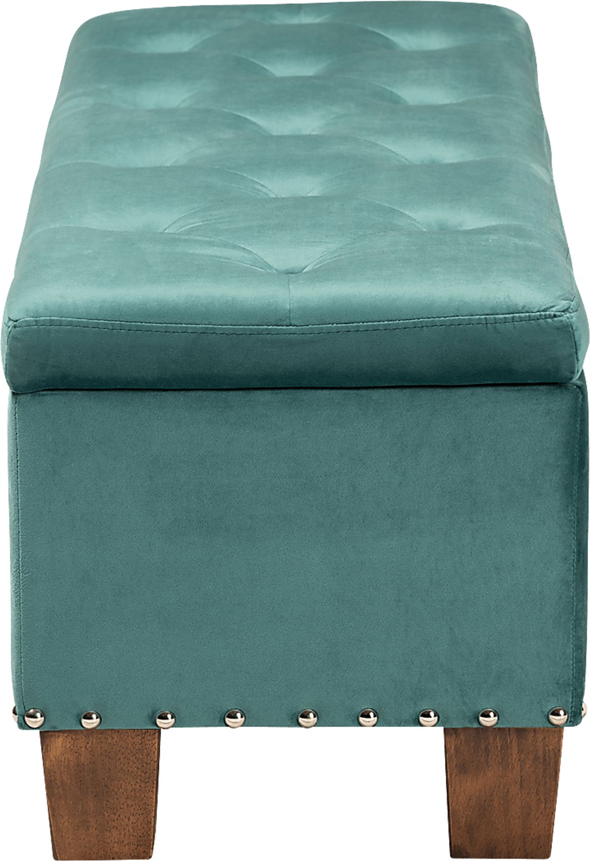 Arcanet Teal Blue,Green Polyester Fabric Storage Bench | Rooms to Go