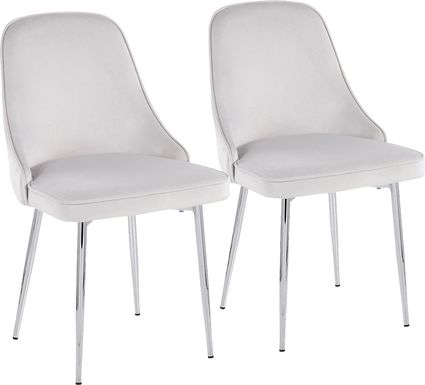 Arcellan II White Side Chair, Set of 2