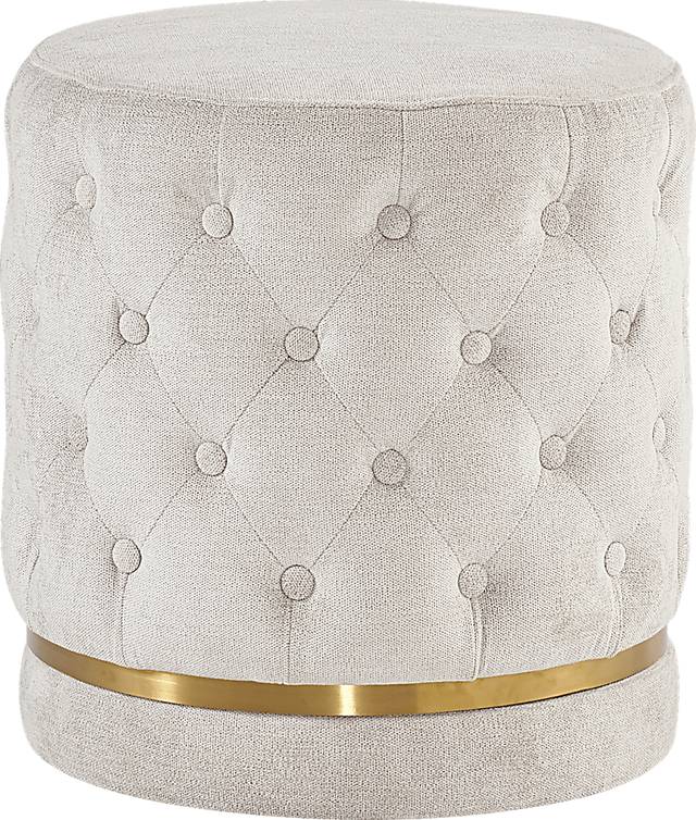 Archana Cream Ottoman - Thumbnail - Image 1