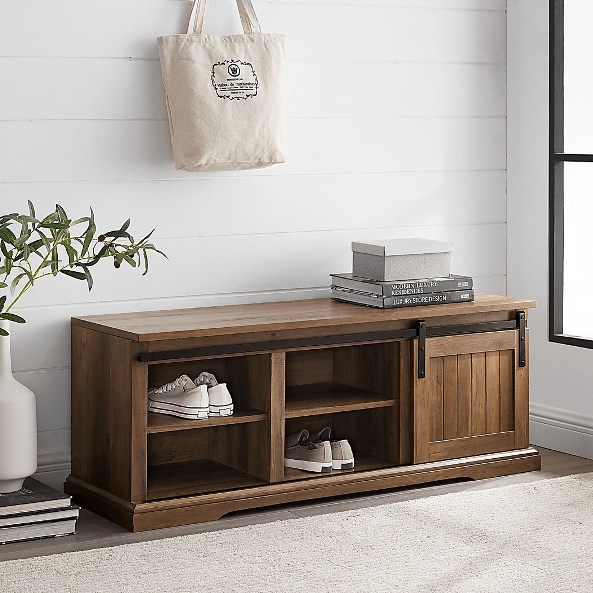 Archdale Brown Accent Bench - Image 4