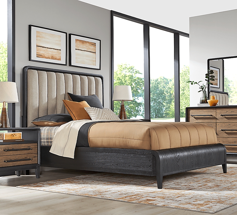 Archer Grove Black 5 Pc King Upholstered Bedroom