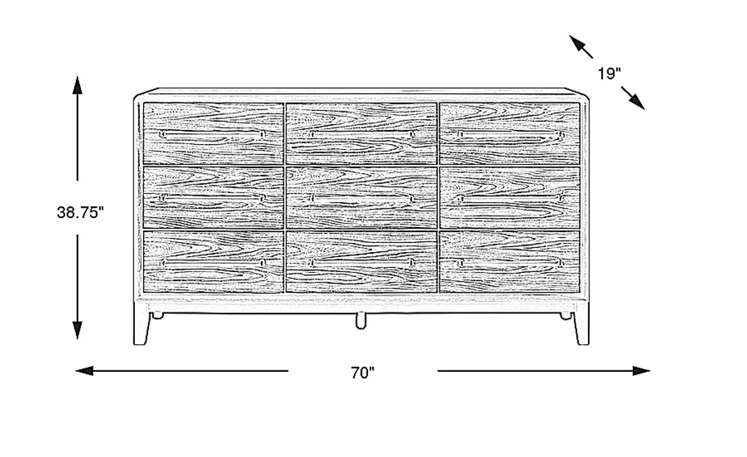 Archer Grove Black Dresser