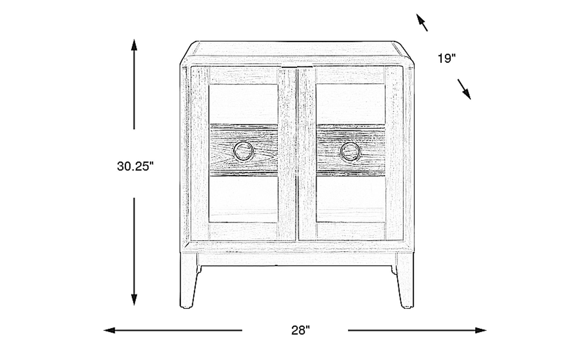 Dimension Image. Please refer to the Dimension Tab on this page for dimension details.