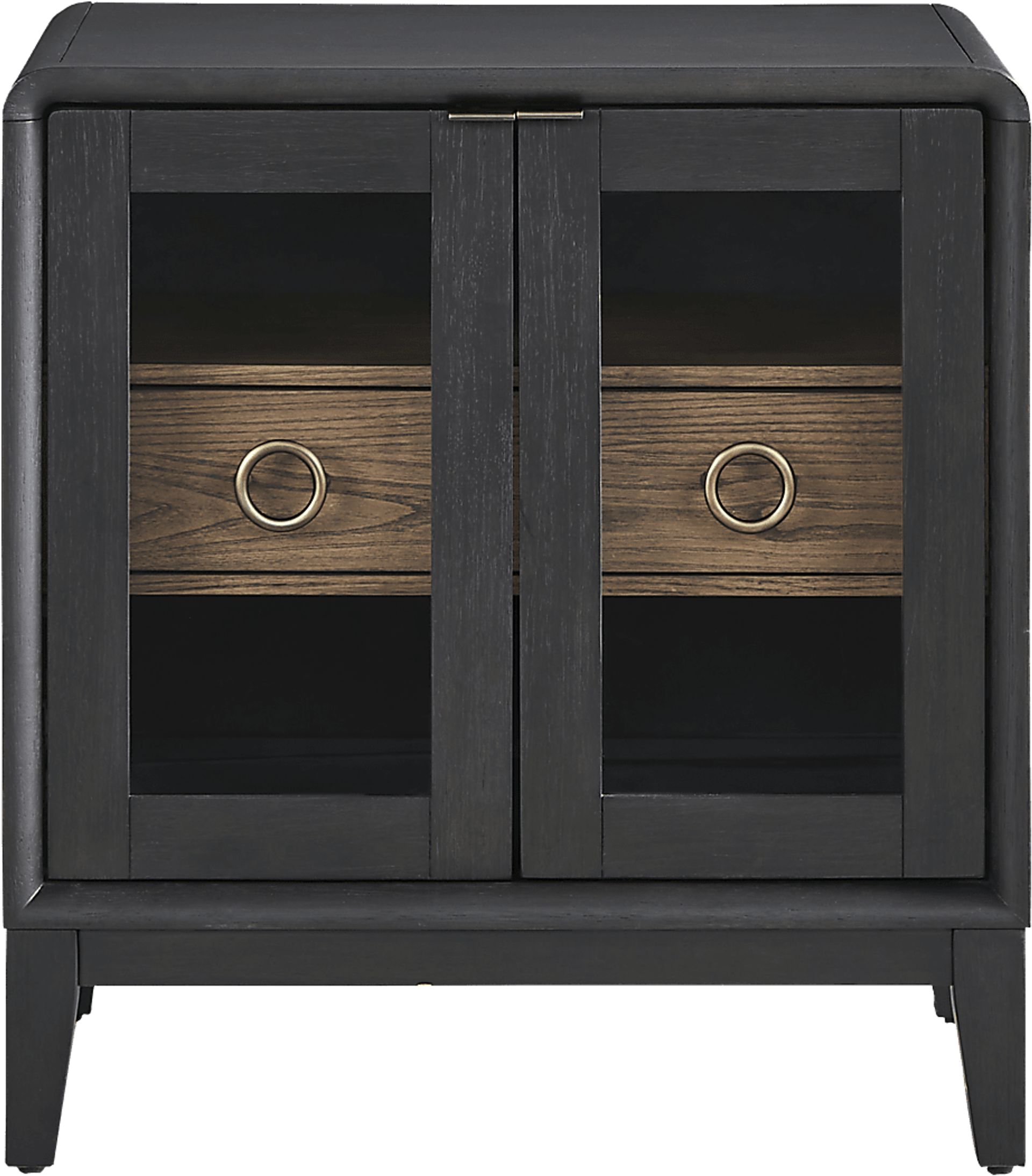 Archer Grove Black Nightstand - Image 1