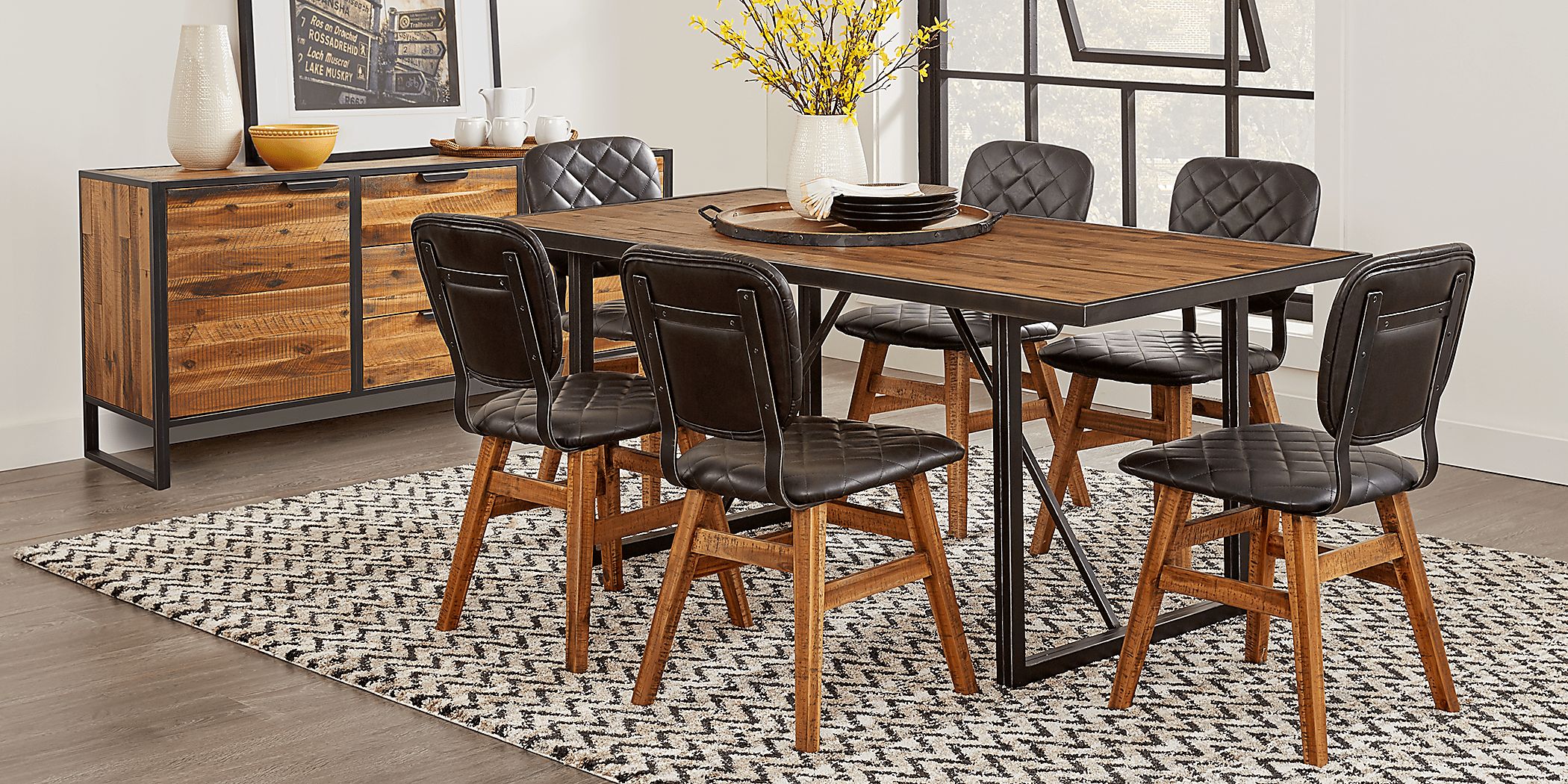 Archer Place Brown 5 Pc Dining Room