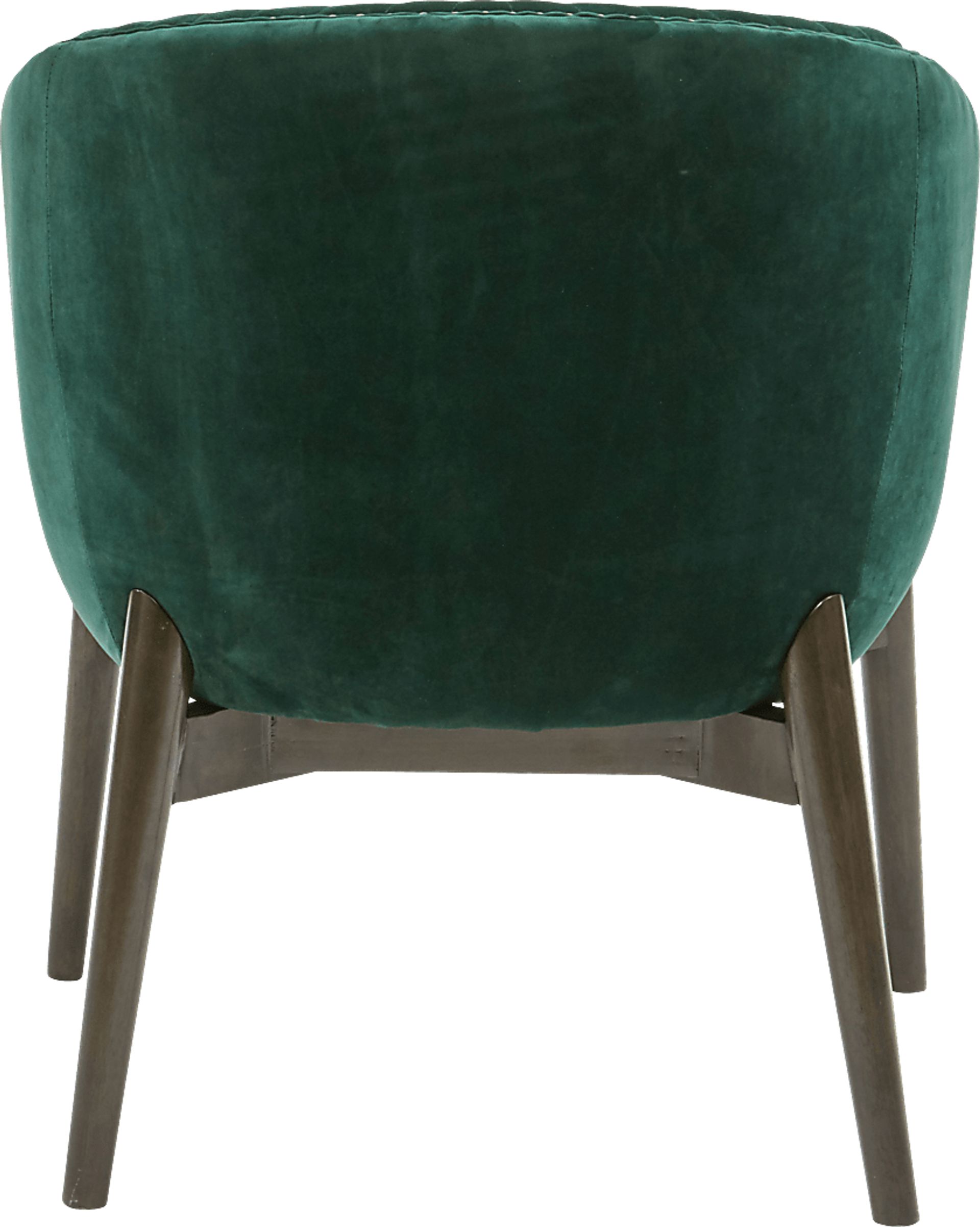 Archie Curve Green Accent Chair - Image 2