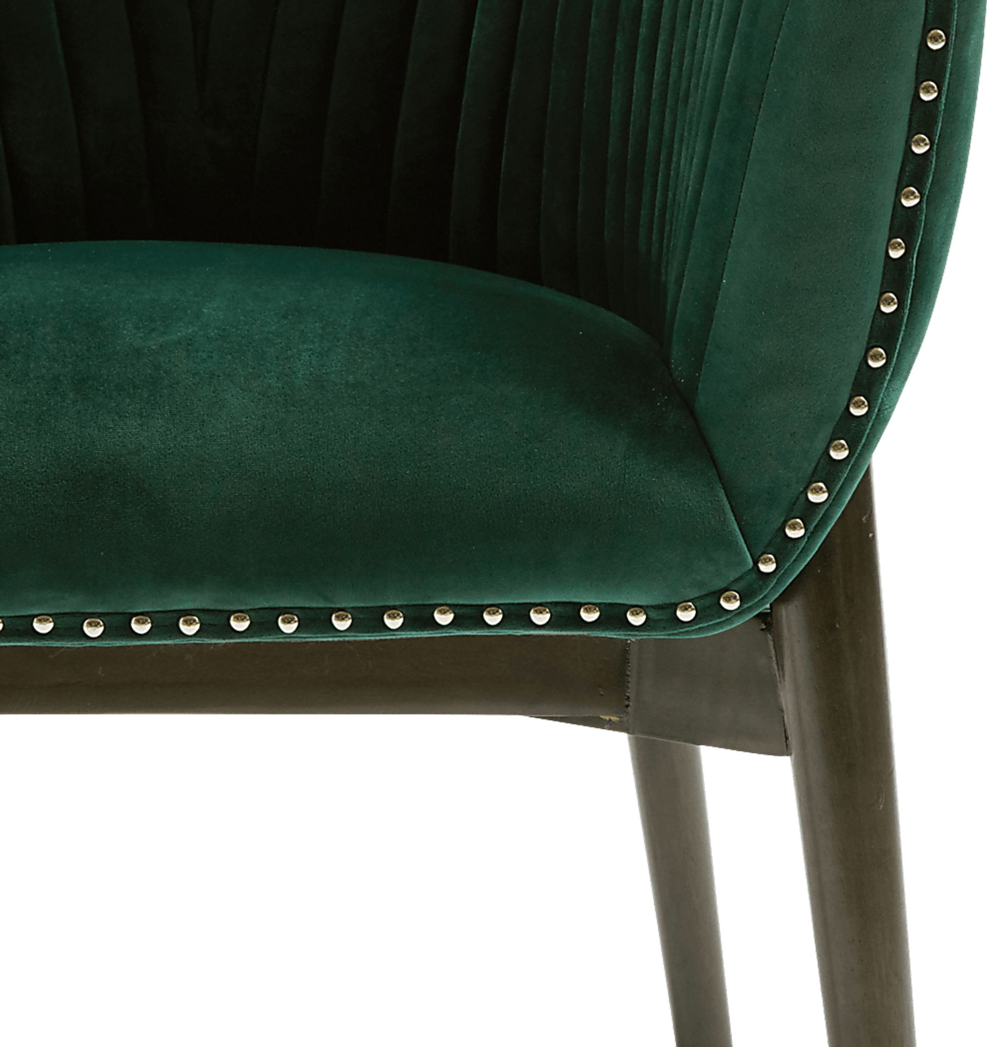 Archie Curve Green Accent Chair - Image 4