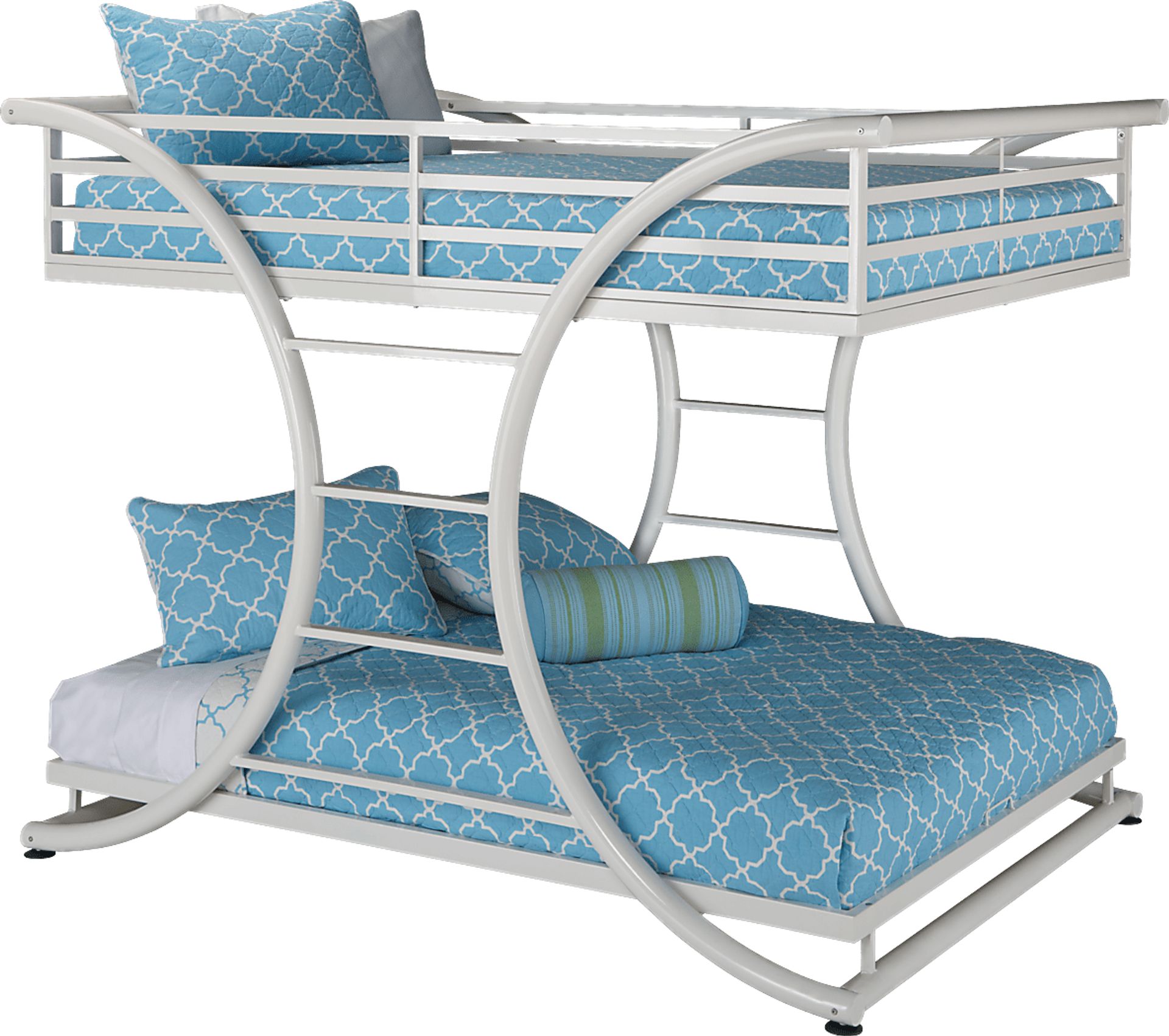 Archway White 3 Pc Full/Full Bunk Bed - Image 1