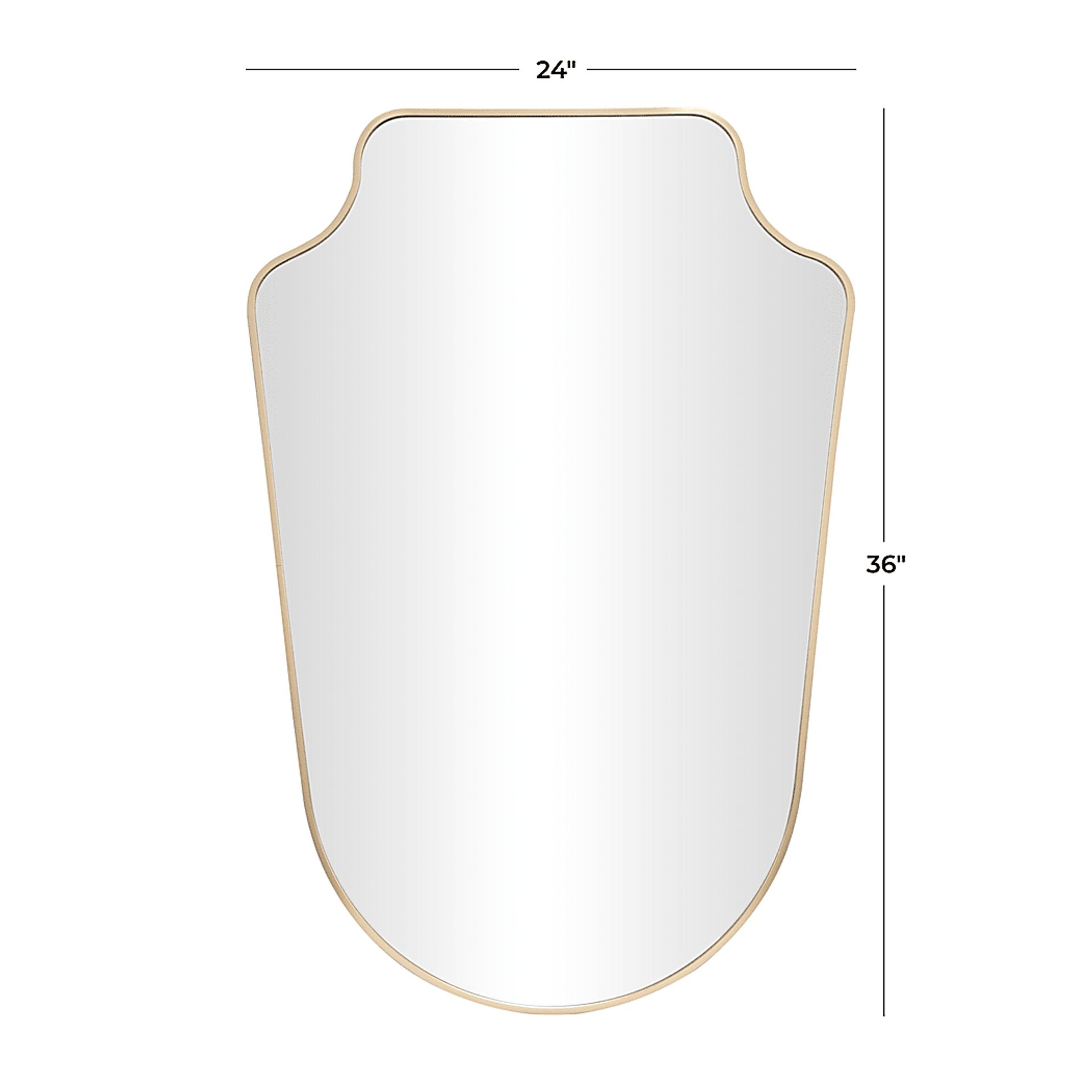 Archy Gold Mirror 24" x 1" x 36" - Image 4