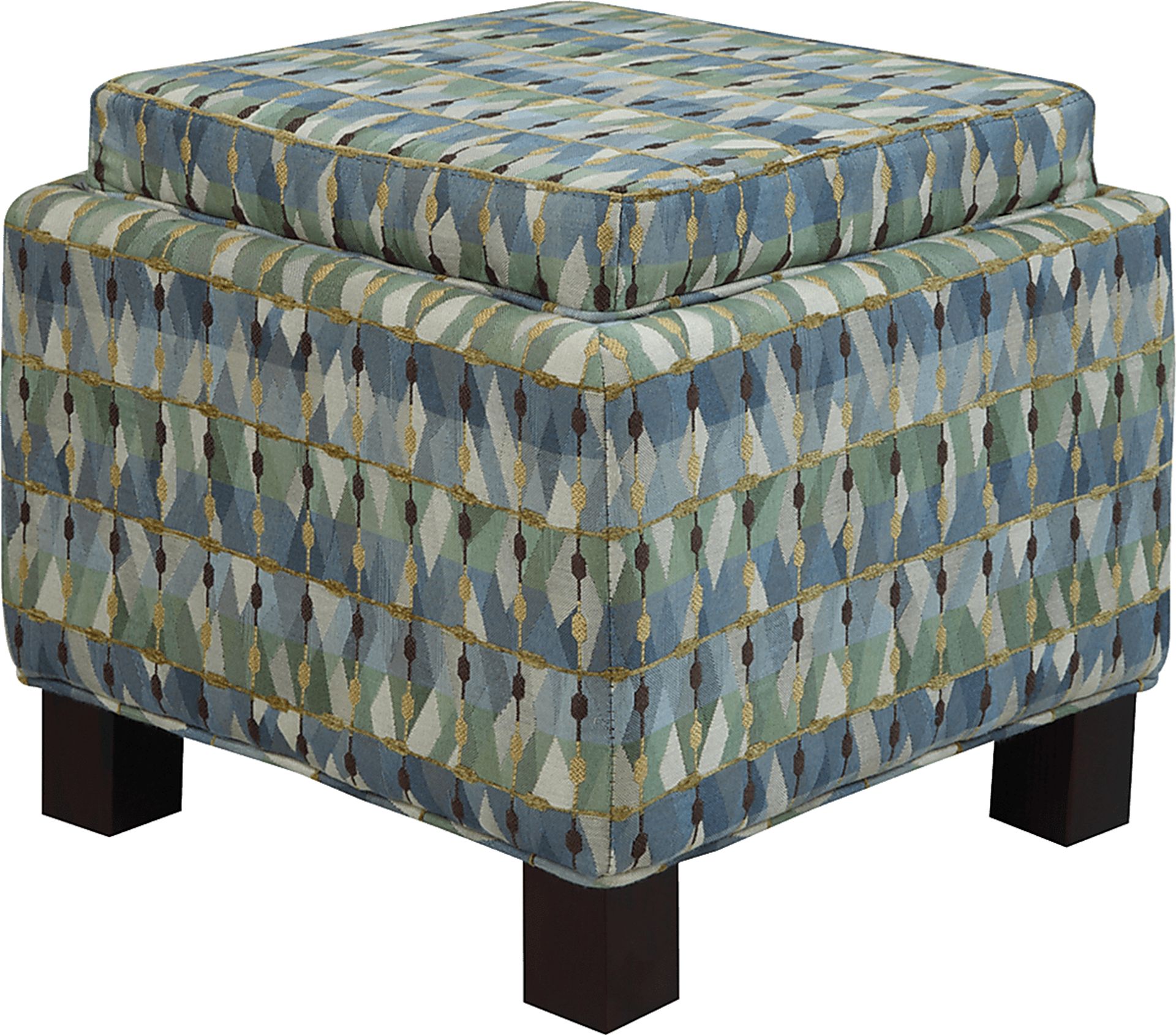 Arcridge Green Ottoman with Pillows - Image 1