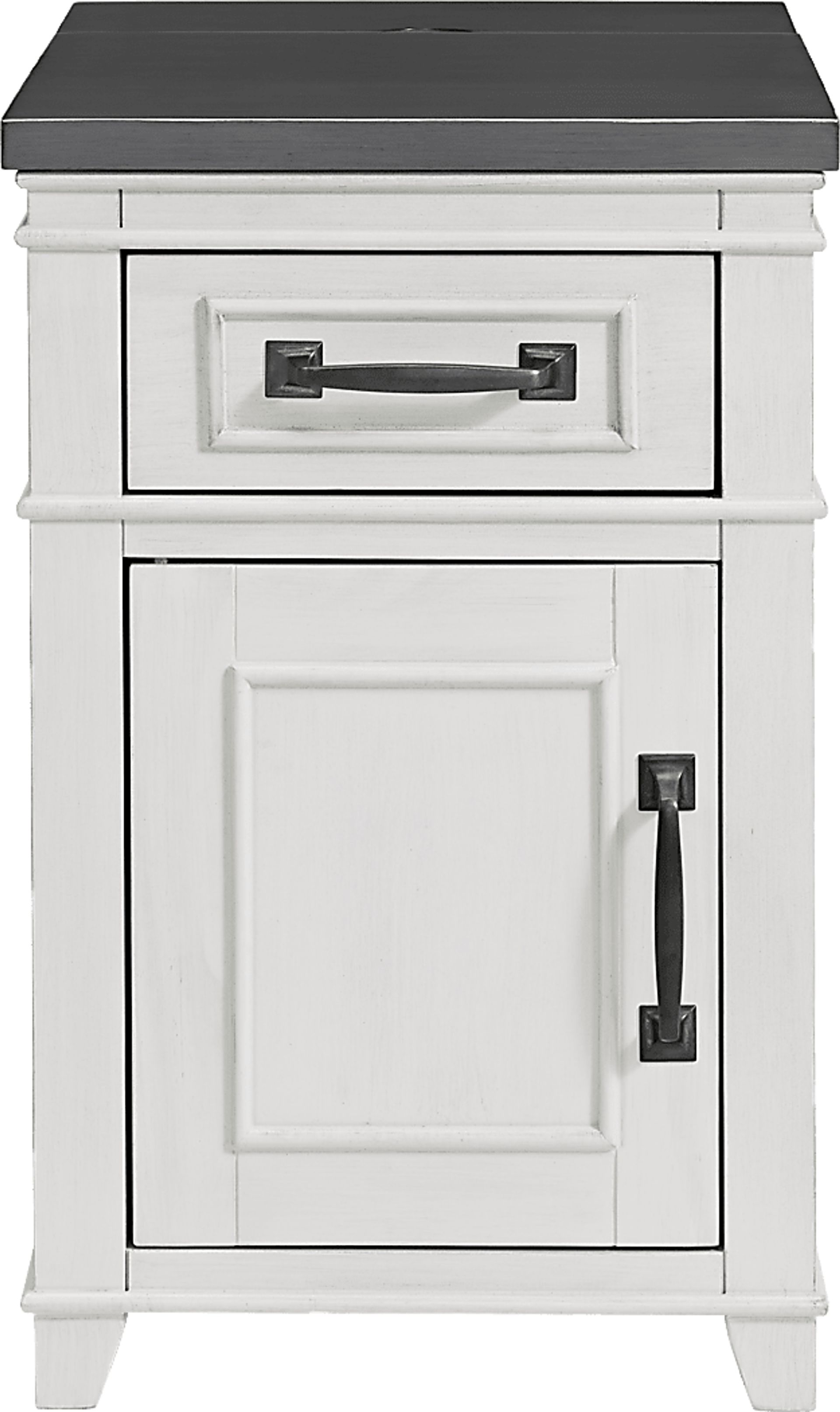 Ardath White Chairside Table - Image 5