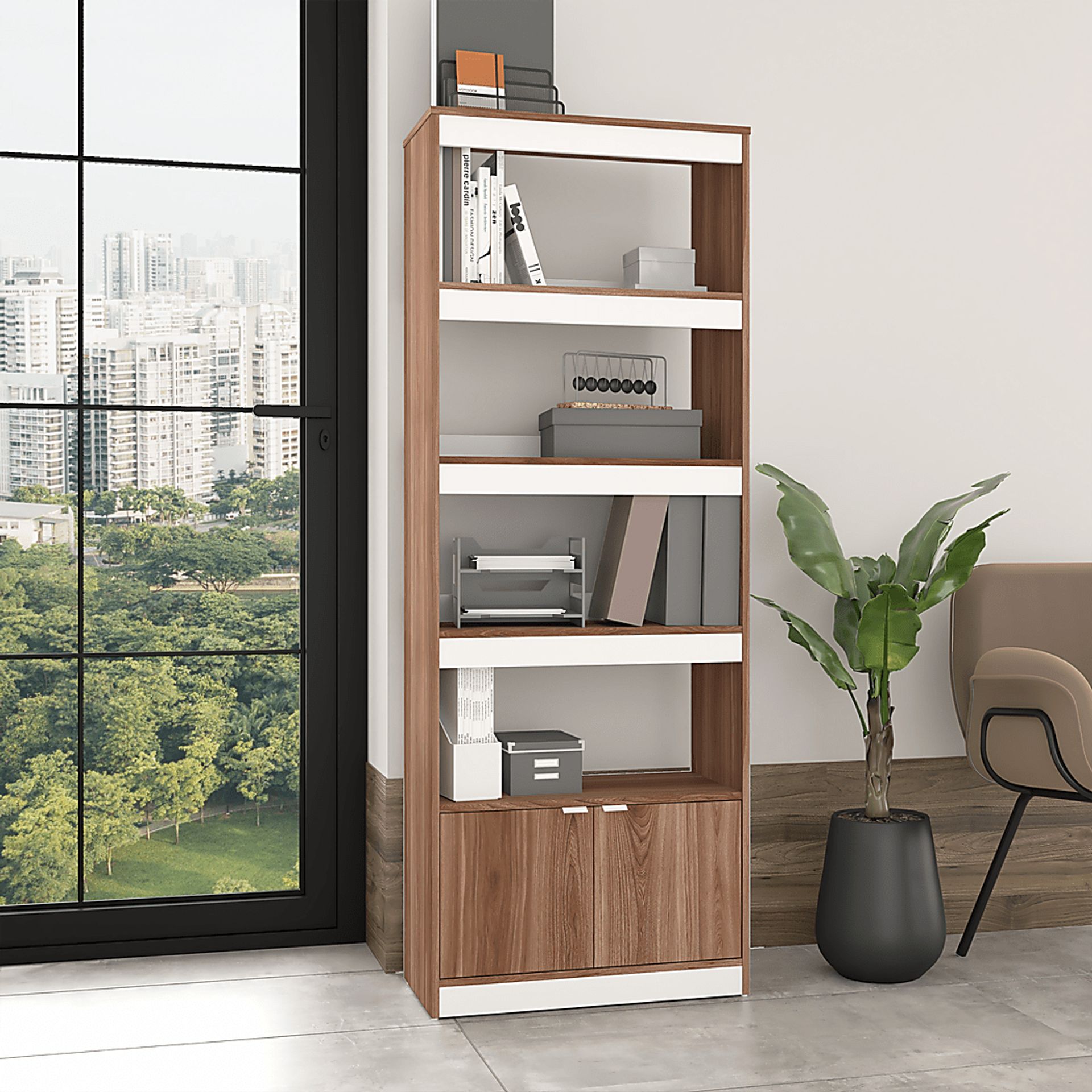 Ardberry Brown Bookcase - Image 2