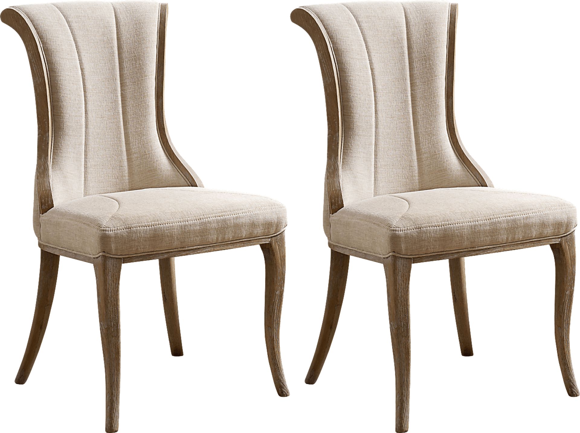 Ardee Linen Side Chair, Set of 2 - Image 1