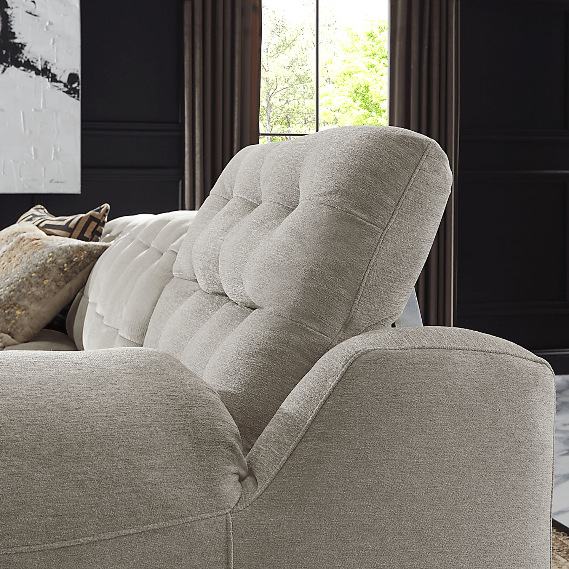 Ardelia Lane Light Gray 3 Pc Dual Power Reclining Sectional - Image 5