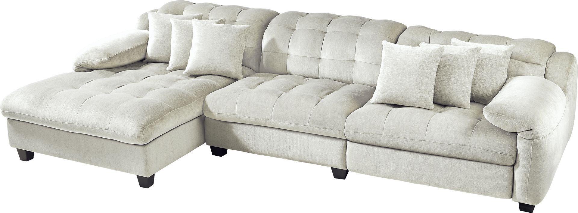 Ardelia Lane Light Gray 6 Pc Dual Power Reclining Sectional Living Room - Image 3