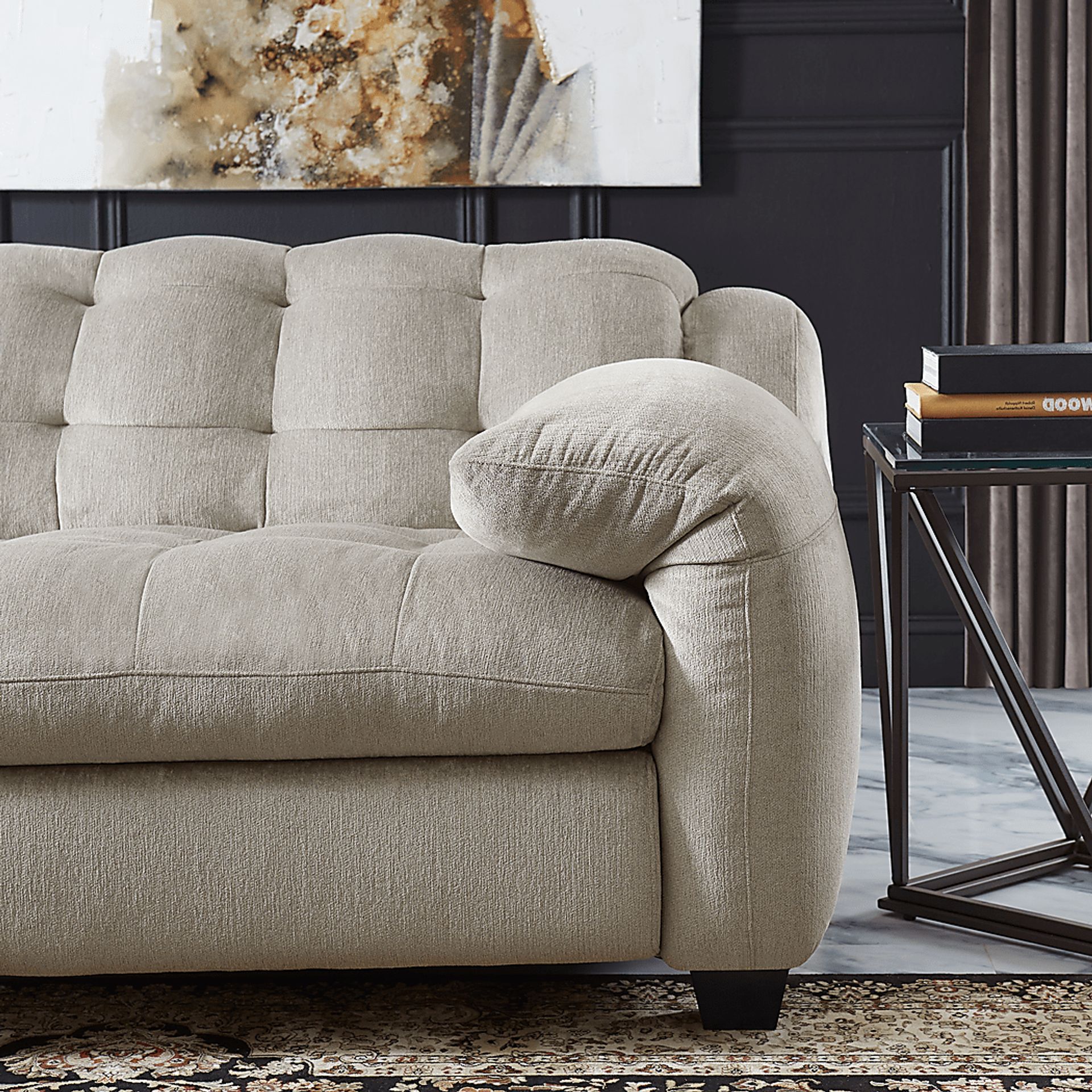 Ardelia Lane Light Gray 6 Pc Dual Power Reclining Sectional Living Room - Image 6