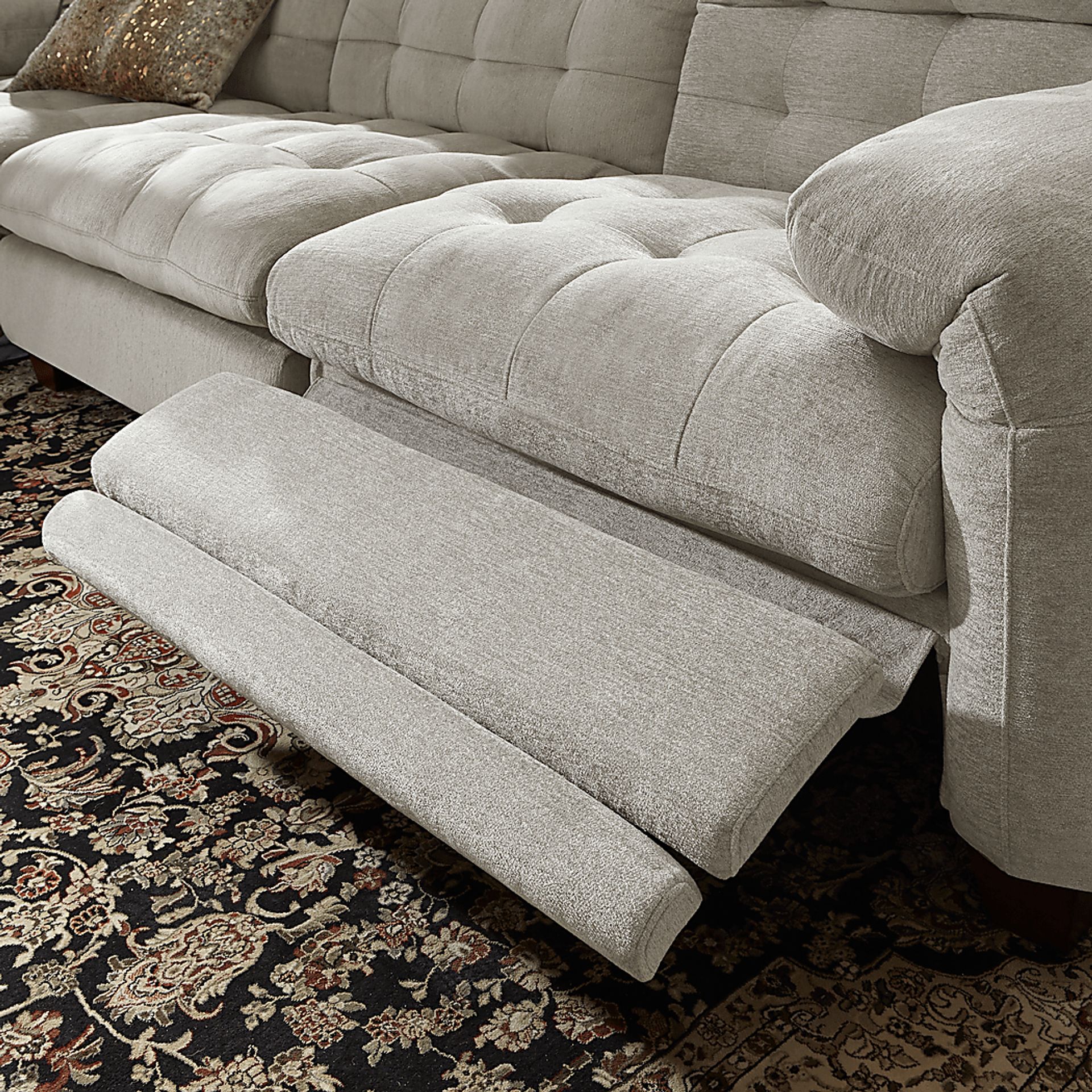 Ardelia Lane Light Gray 6 Pc Dual Power Reclining Sectional Living Room - Image 10