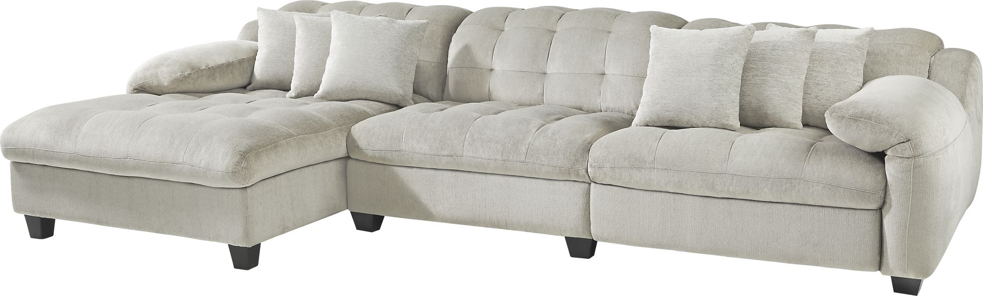 Ardelia Lane Light Gray 6 Pc Dual Power Reclining Sectional Living Room - Image 2