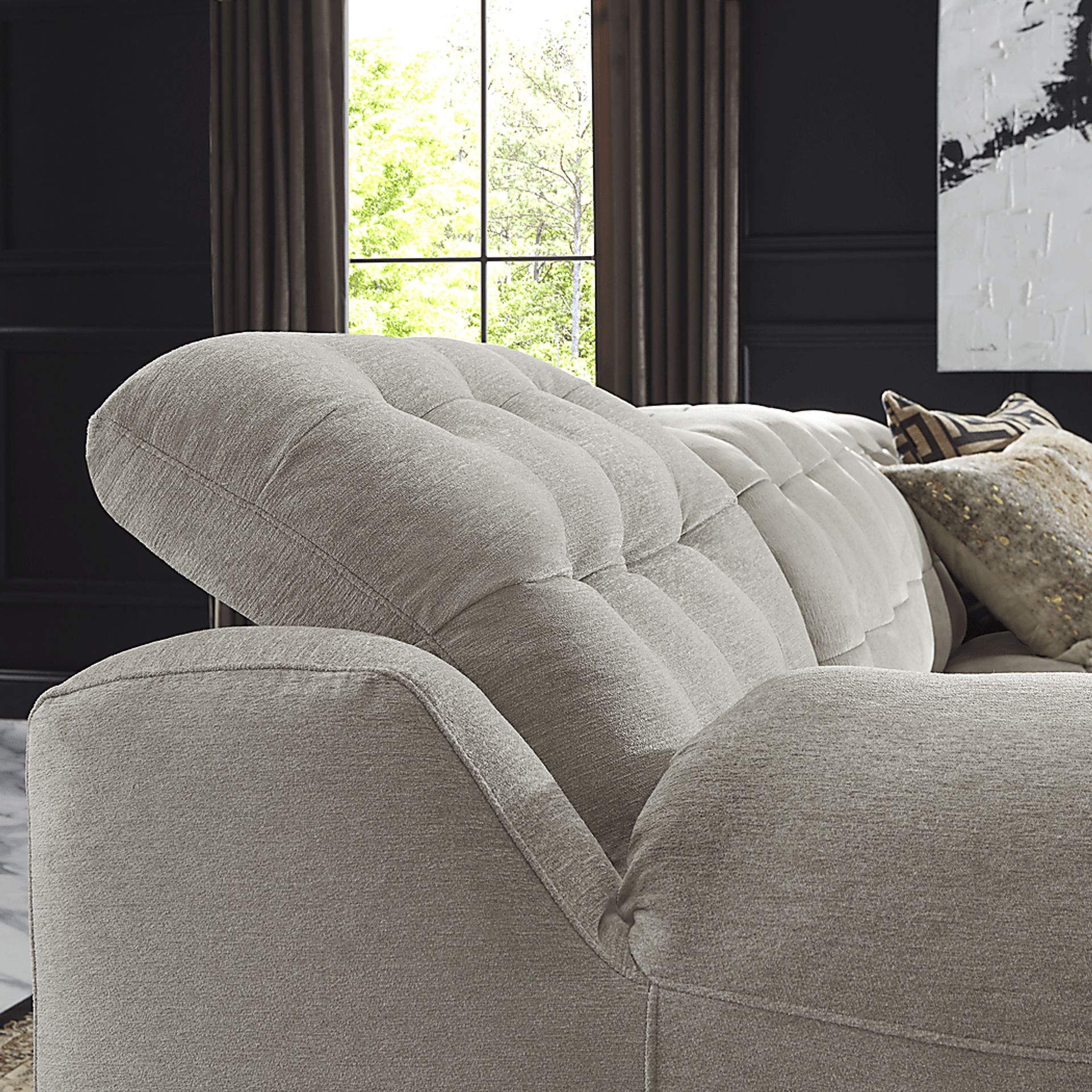 Ardelia Lane Light Gray 3 Pc Dual Power Reclining Sectional - Image 8