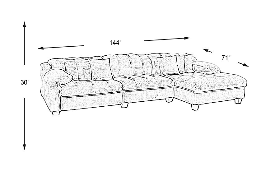 Lane radford discount fabric reclining sectional