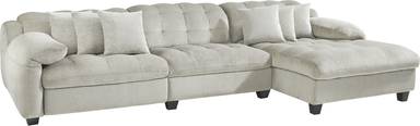 3 pc dual power reclining sectional