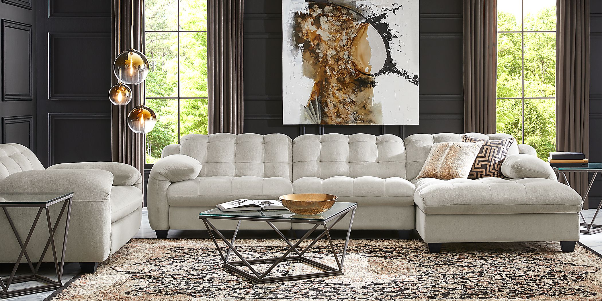 3 piece sectional on sale with recliners