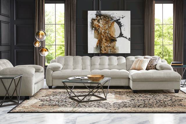 Ardelia Lane Light Gray 4 Pc Dual Power Reclining Sectional Living Room - Thumbnail - Image 1