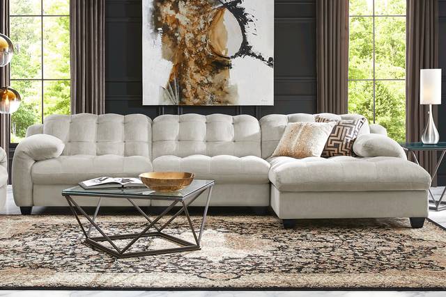 Ardelia Lane Light Gray 6 Pc Dual Power Reclining Sectional Living Room - Thumbnail - Image 1