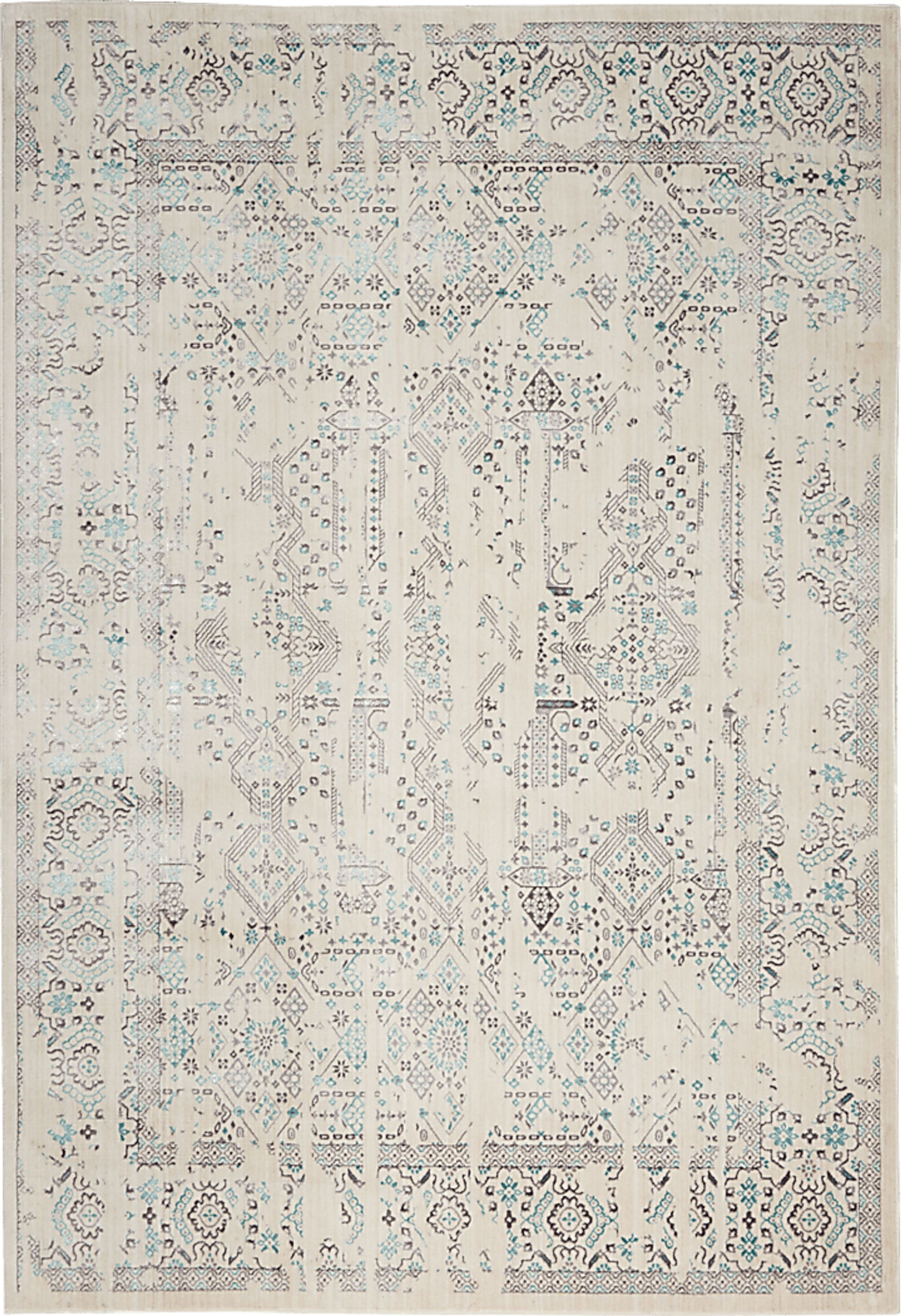 Ardella Ivory 9'10 x 13'2 Rug - Image 1