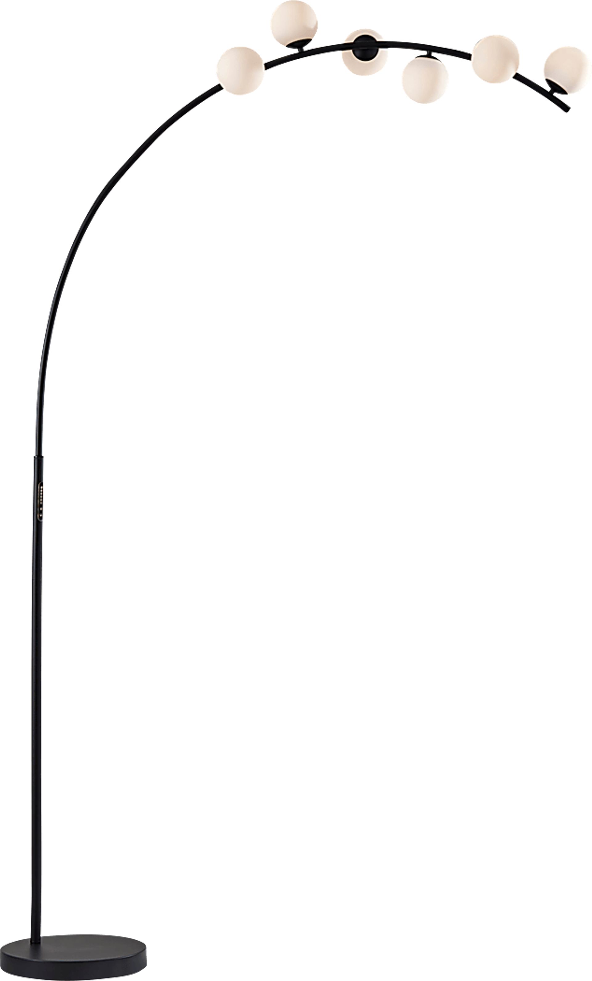 Arden Sea Black Arc Floor Lamp - Image 1