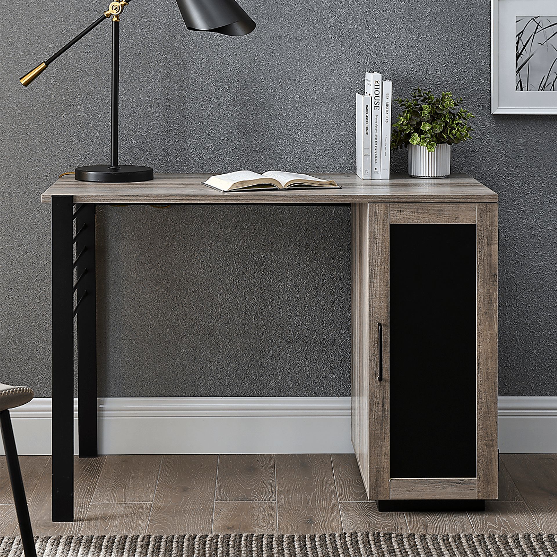 Ardeno Gray Storage Desk - Image 3