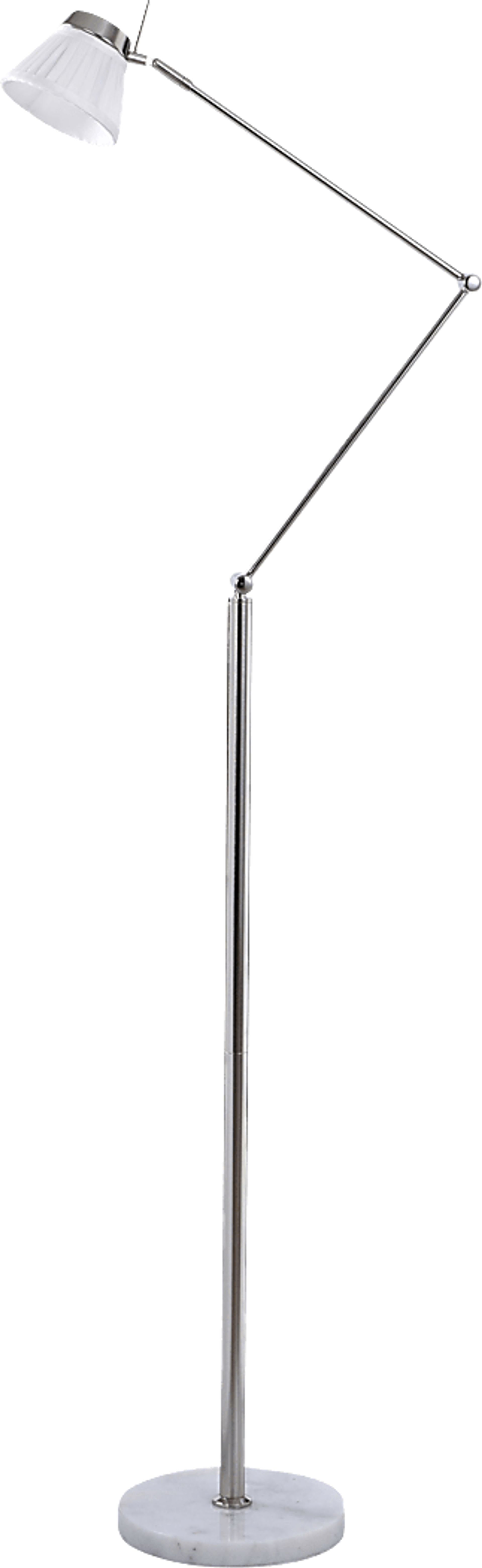 Ardilla Shade Silver Floor Lamp - Image 1