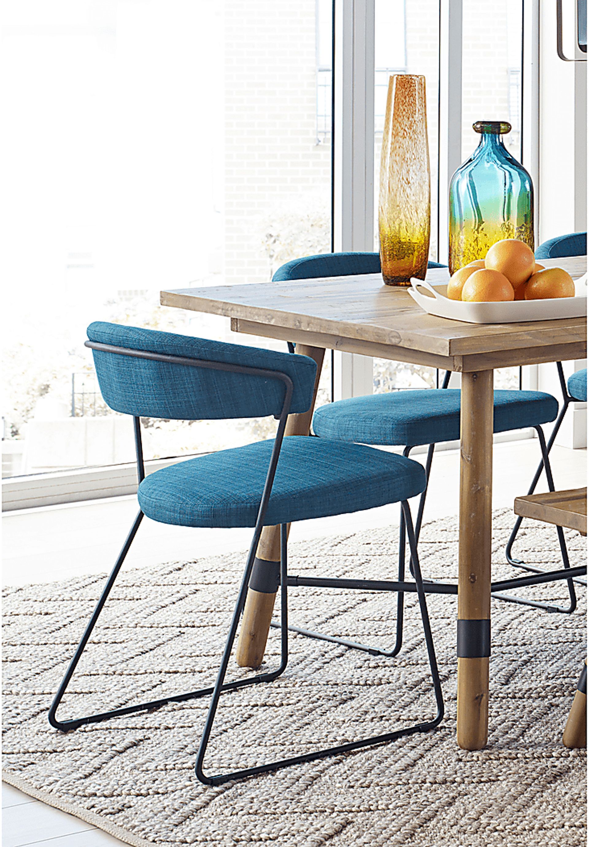 Ardith Blue Side Chair, Set of 2 - Image 4