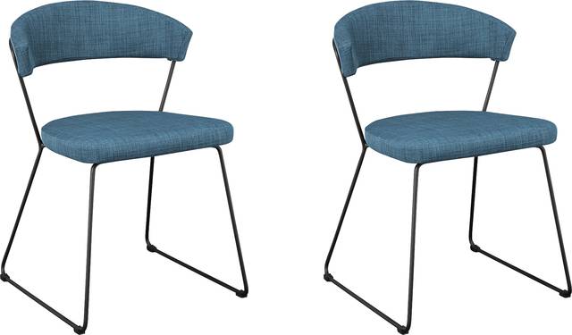 Ardith Blue Side Chair, Set of 2 - Thumbnail - Image 1