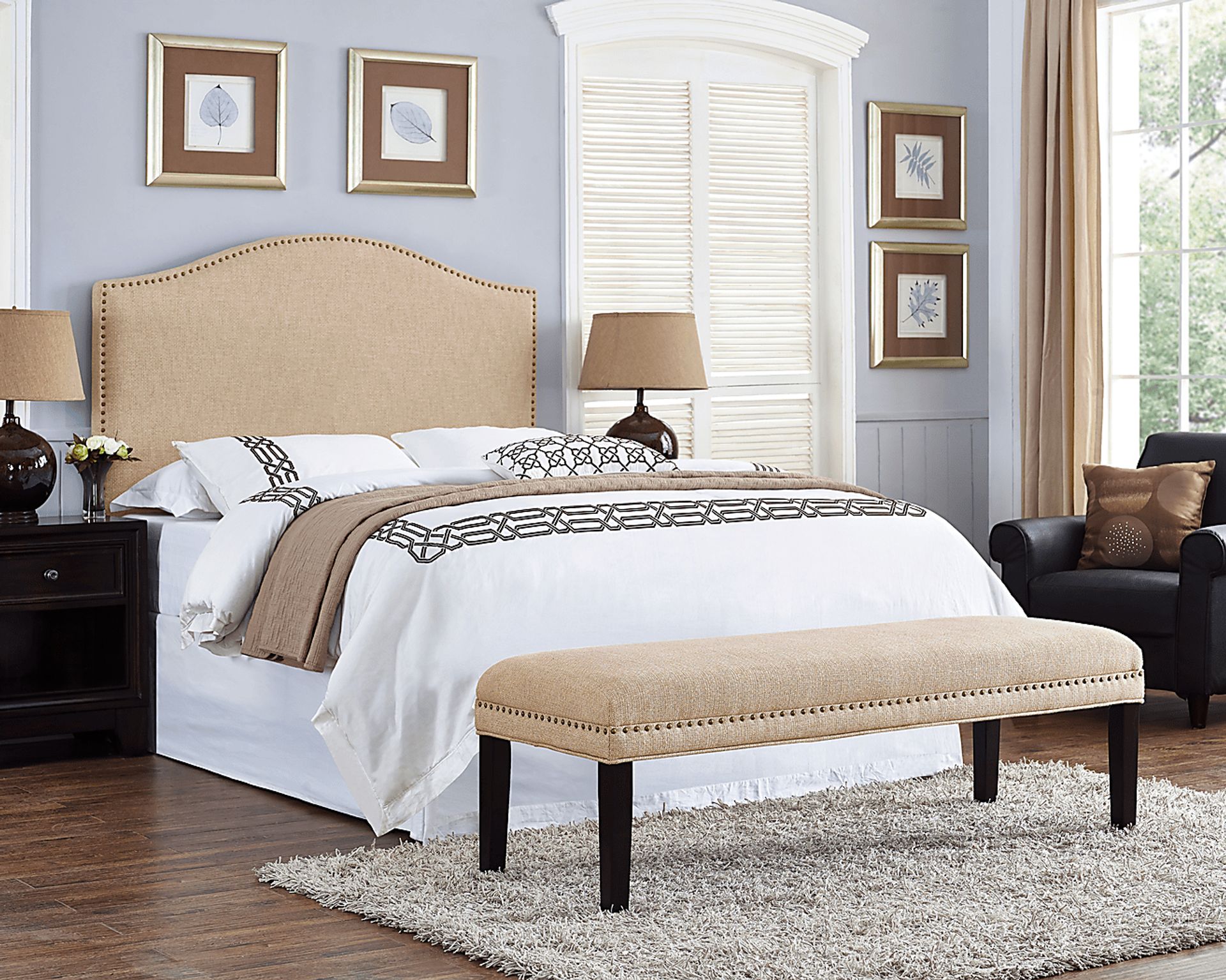 Ardleigh Beige Bed Bench - Image 3