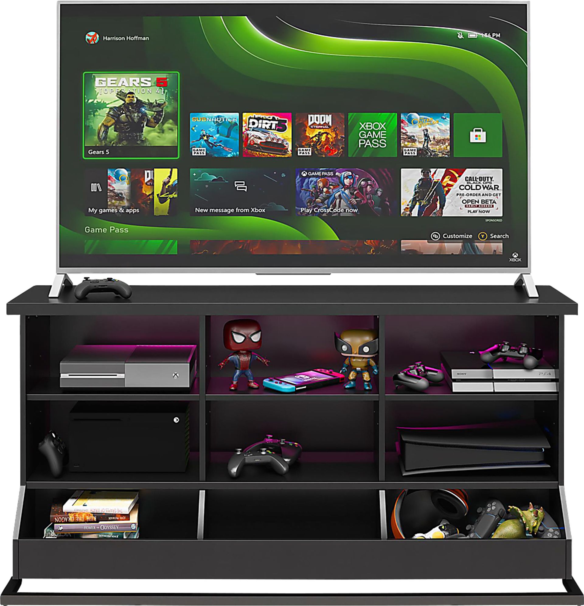 Ardmoore Black 58 In. Gaming Console - Image 6