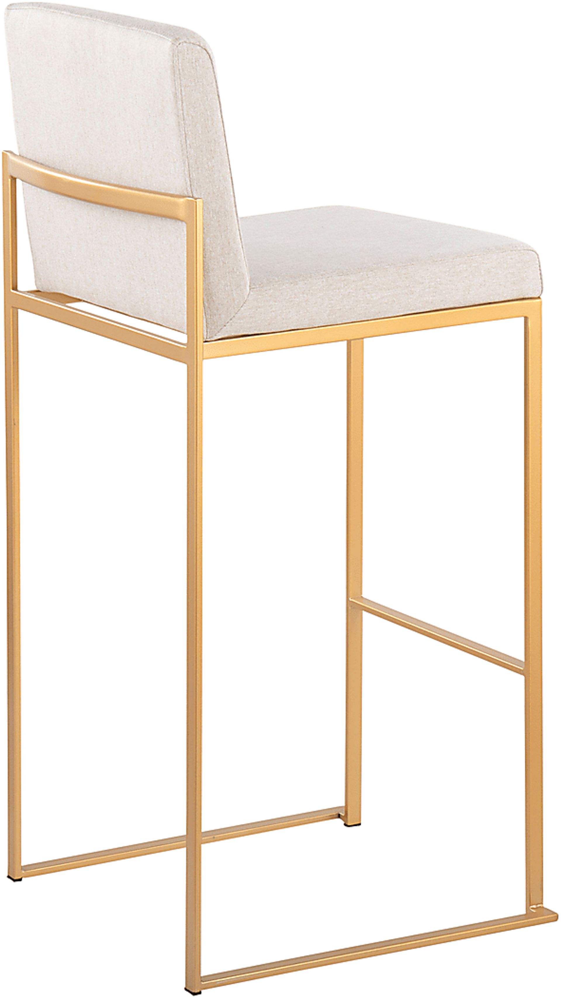 Arelane I Beige Barstool, Set of 2 - Image 7