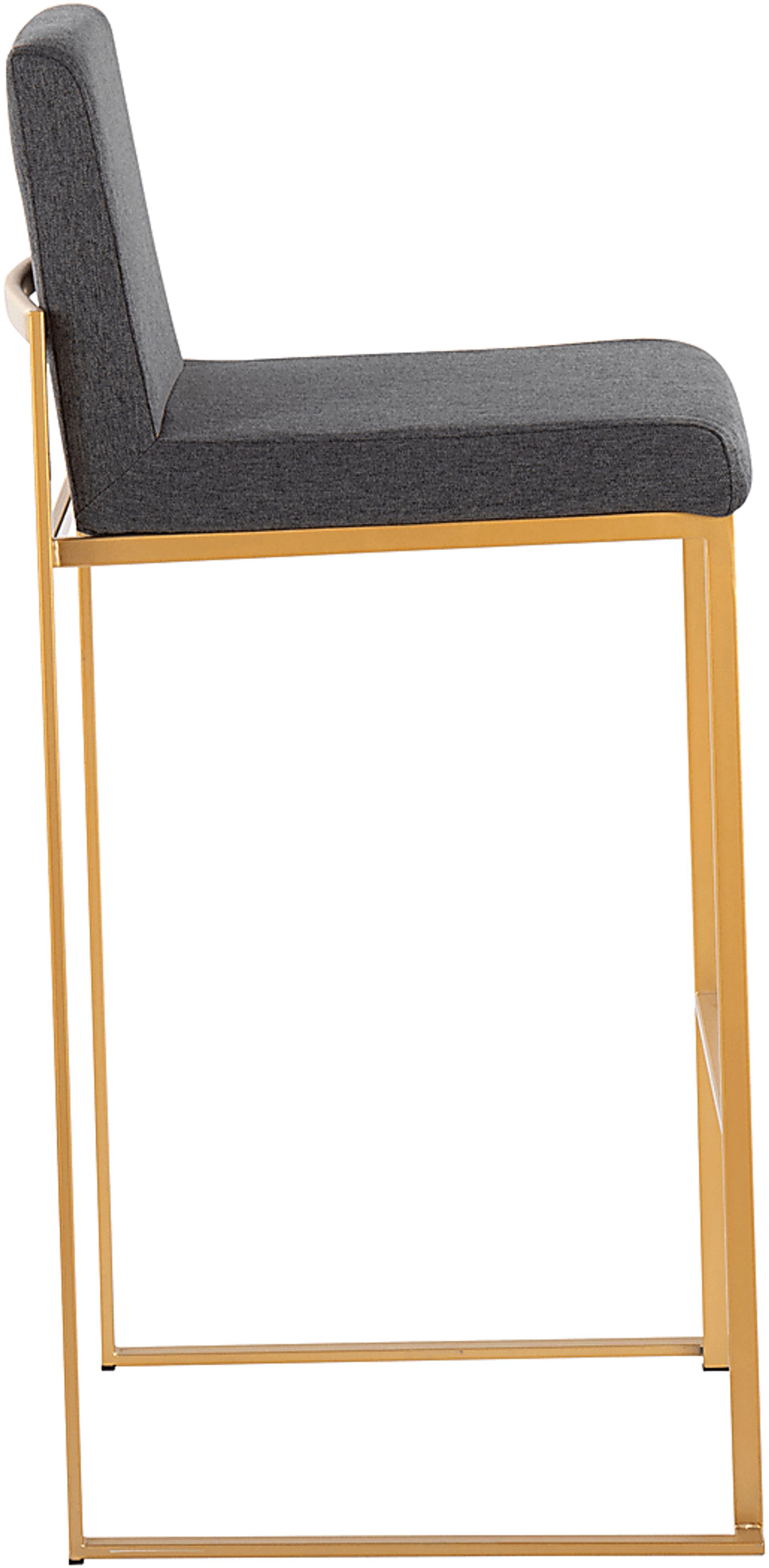 Arelane I Charcoal Barstool, Set of 2 - Image 3