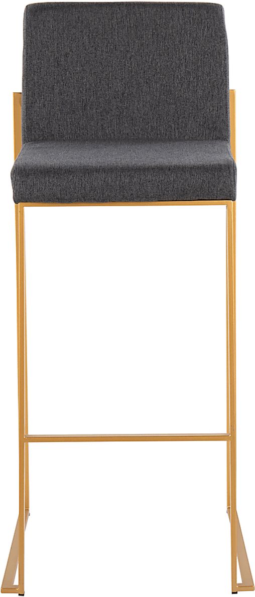Arelane I Charcoal Barstool, Set of 2